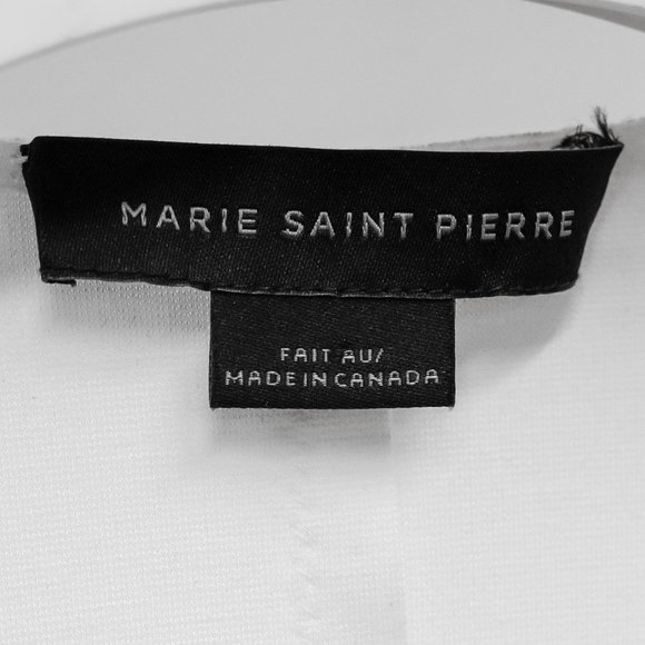 Marie Saint Pierre White Asymmetrical Neoprene Tank - Picture 4 of 9